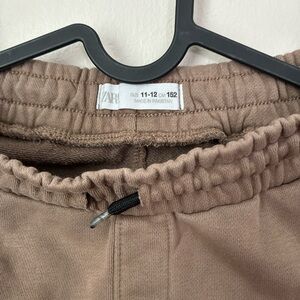 Zara Tan Elastic Waist Pants